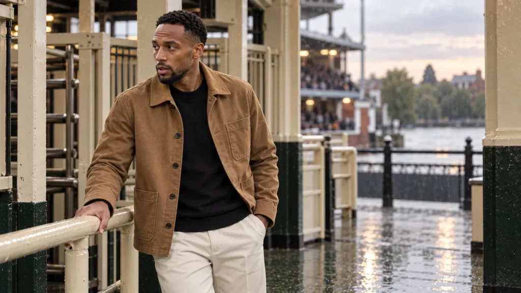 Kenny Tete tại lối cửa xoay cổ điển của Craven Cottage