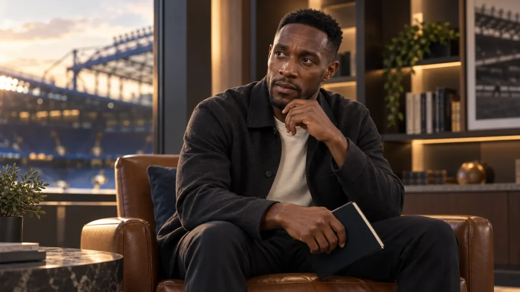 Danny Welbeck trong không gian đọc và chuẩn bị yên tĩnh tại sân vận động