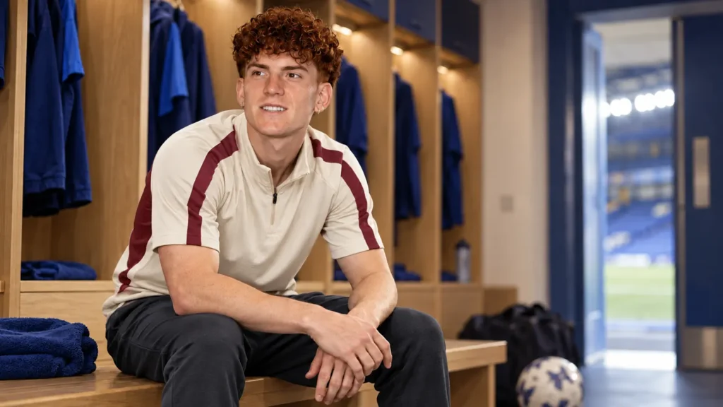 Valentín Barco chuẩn bị trong phòng thay đồ Chelsea